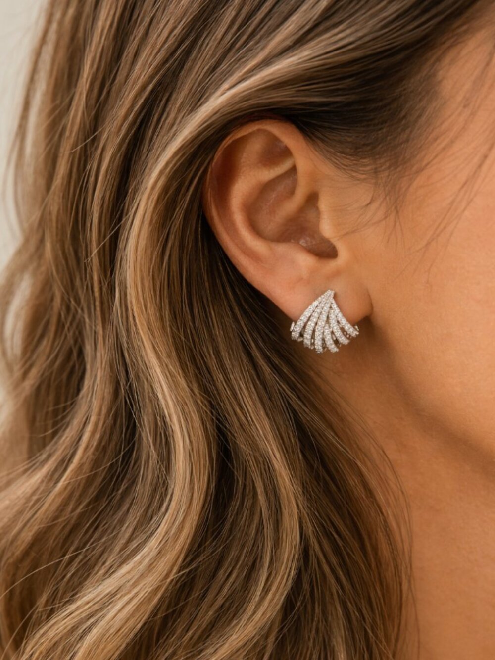 "Beethoven" Pavé Bling Earrings
